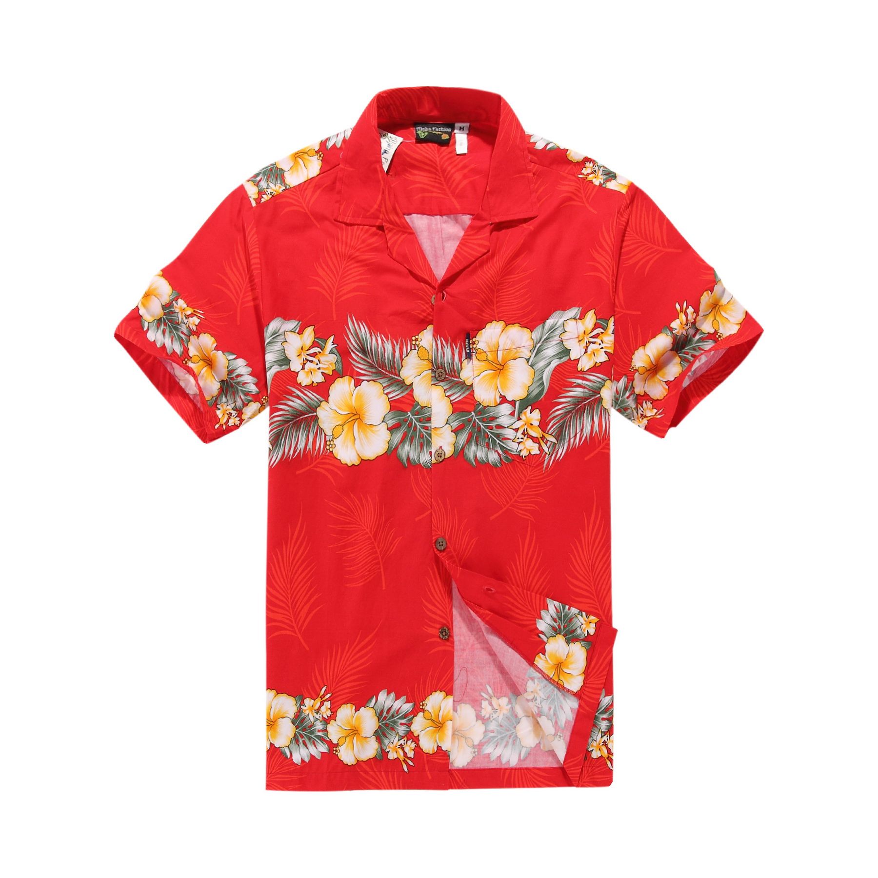 Flower Red High Quality Hawaiian Shirt