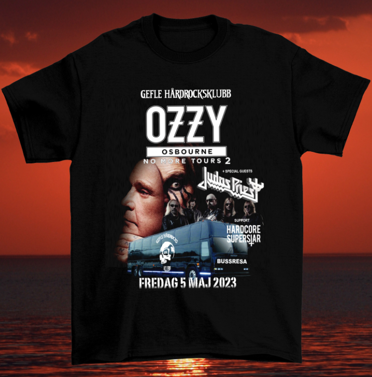 Fredag 5 2023 Ozzy Osbourne No More Tours shirt