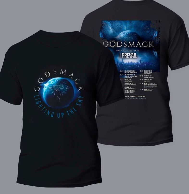 Godsmack Lighting Up The Sky Tour 2023 Unisex 2 Sided T Shirt