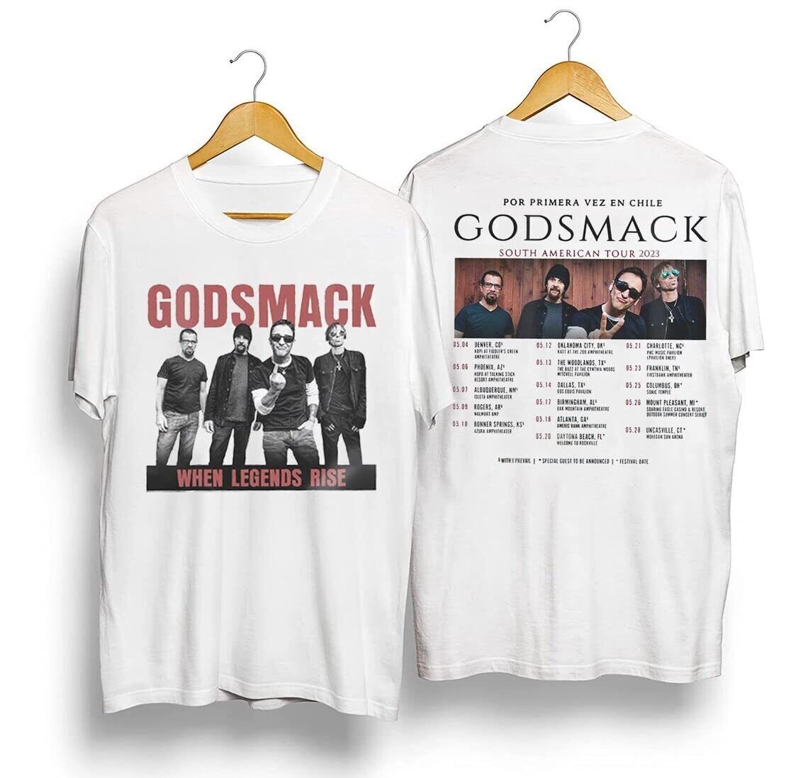 Godsmack When Legends Rise Tour 2023 T-shirt 1 Godsmack When Legends Rise Tour 2023 T-shirt
