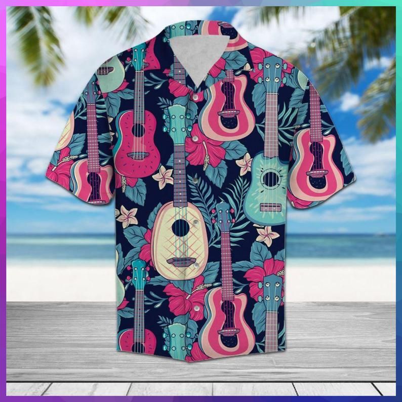 Guitar Multicolor Unique Design Hawaiian Shirt