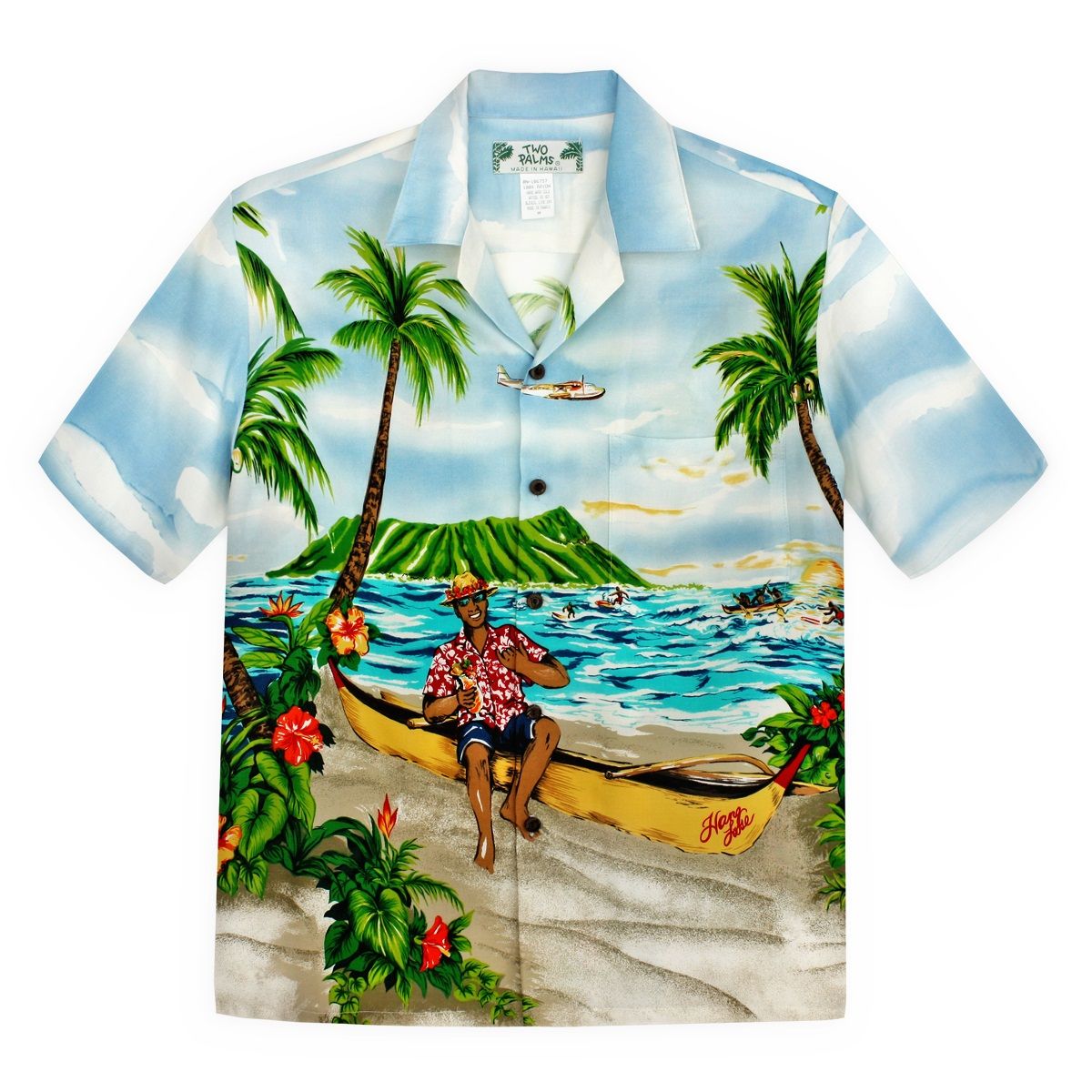 Hang Loose Blue High Quality Hawaiian Shirt