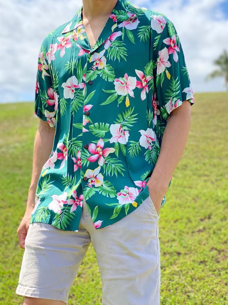 Hibiscus Aloha Green Unique Design Hawaiian Shirt