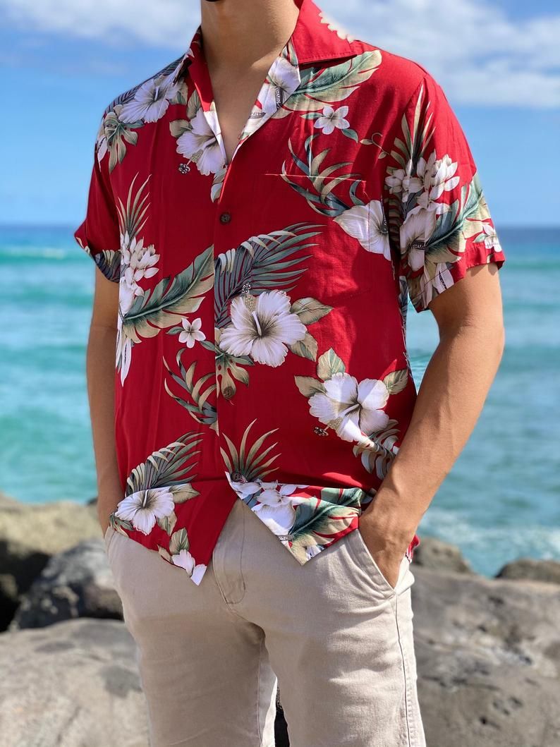 Hibiscus Aloha Red Unique Design Hawaiian Shirt