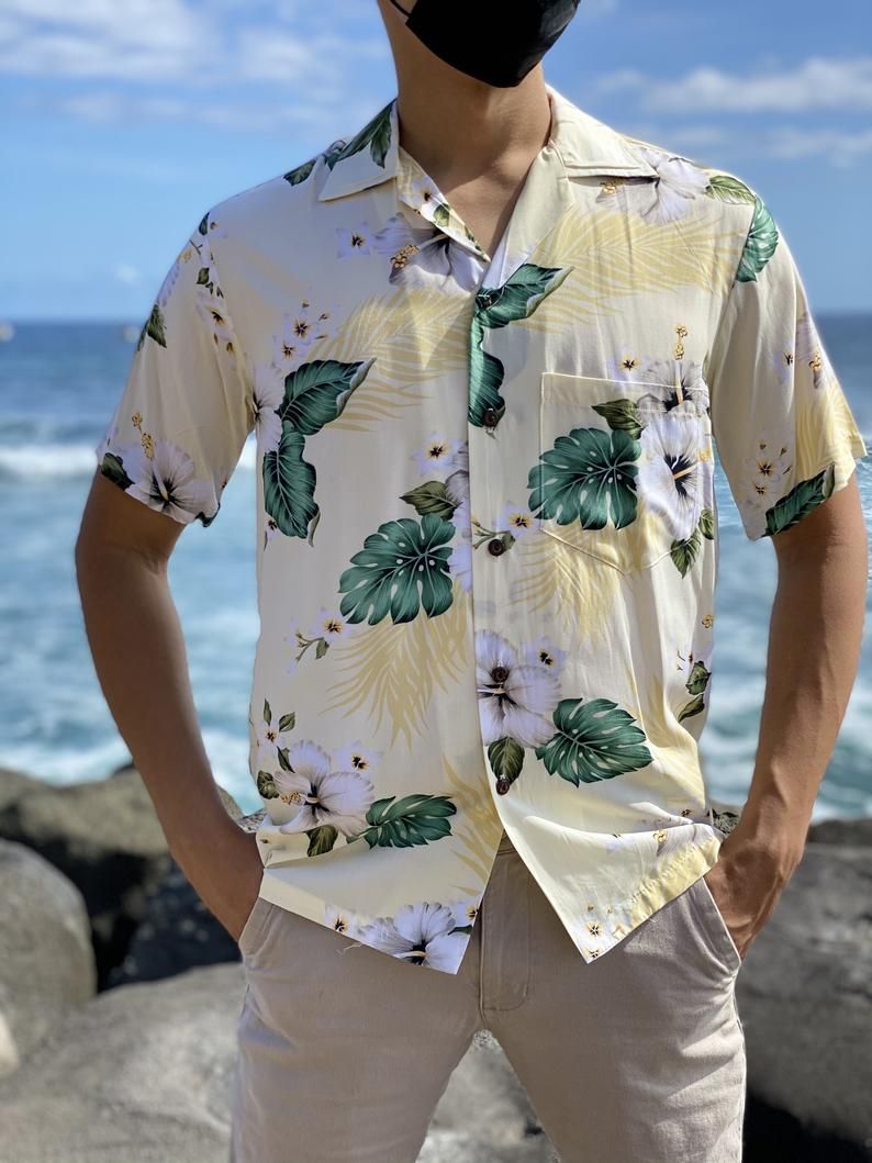 Hibiscus Aloha Yellow Nice Design Hawaiian Shirt