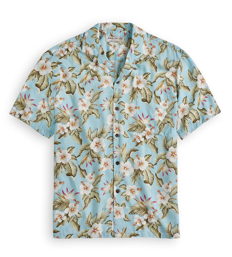 Hibiscus Blue Nice Design Hawaiian Shirt
