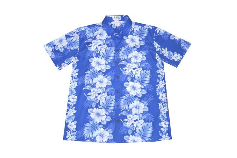 Hibiscus Blue White Amazing Design Hawaiian Shirt