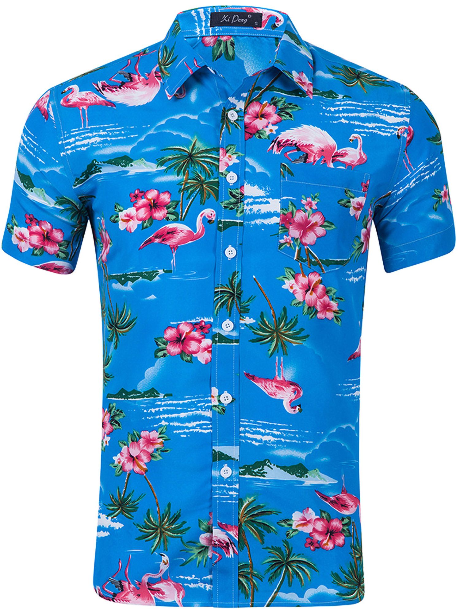 Hibiscus Floral Blue Awesome Design Hawaiian Shirt