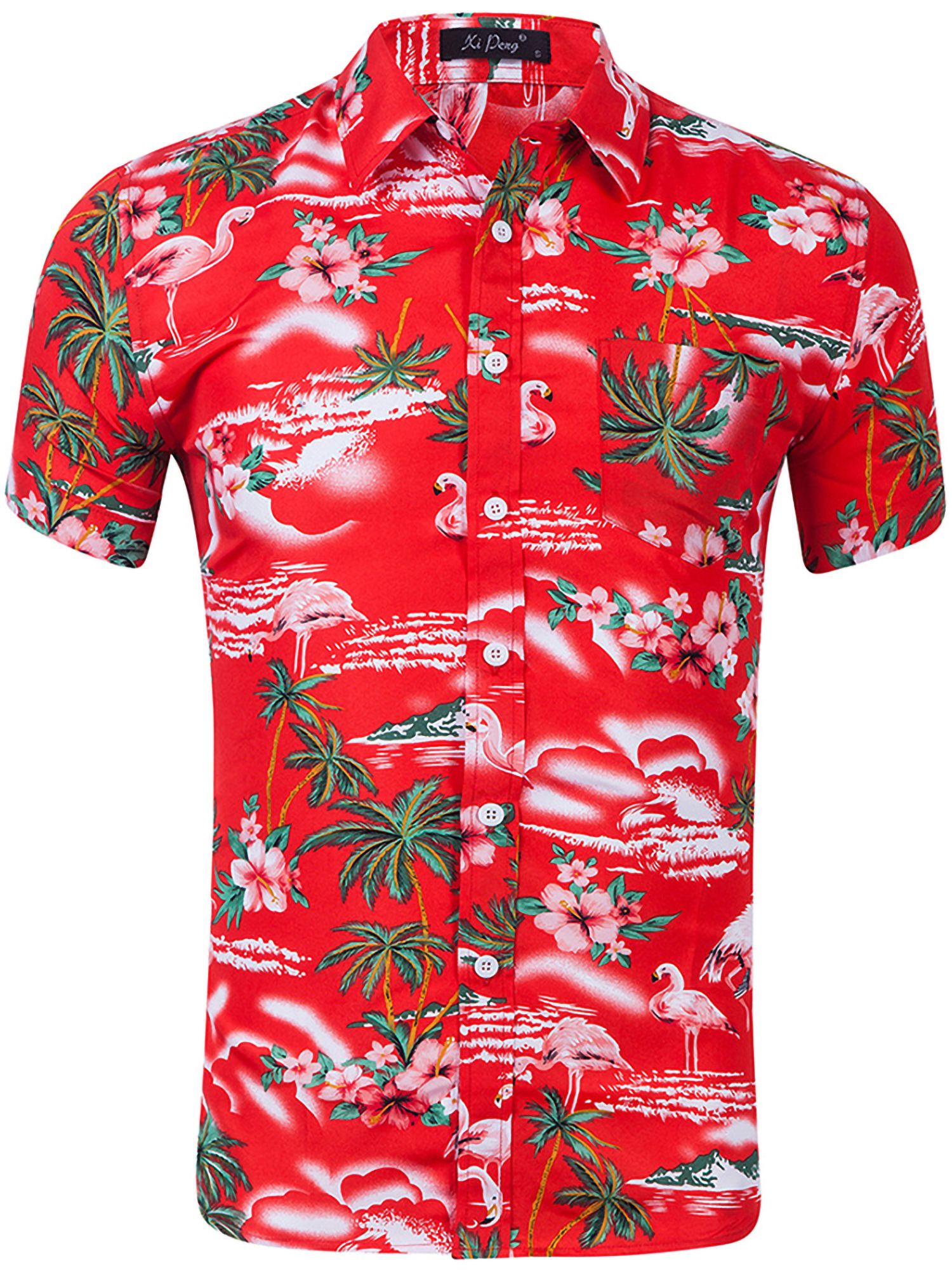 Hibiscus Floral Red Awesome Design Hawaiian Shirt