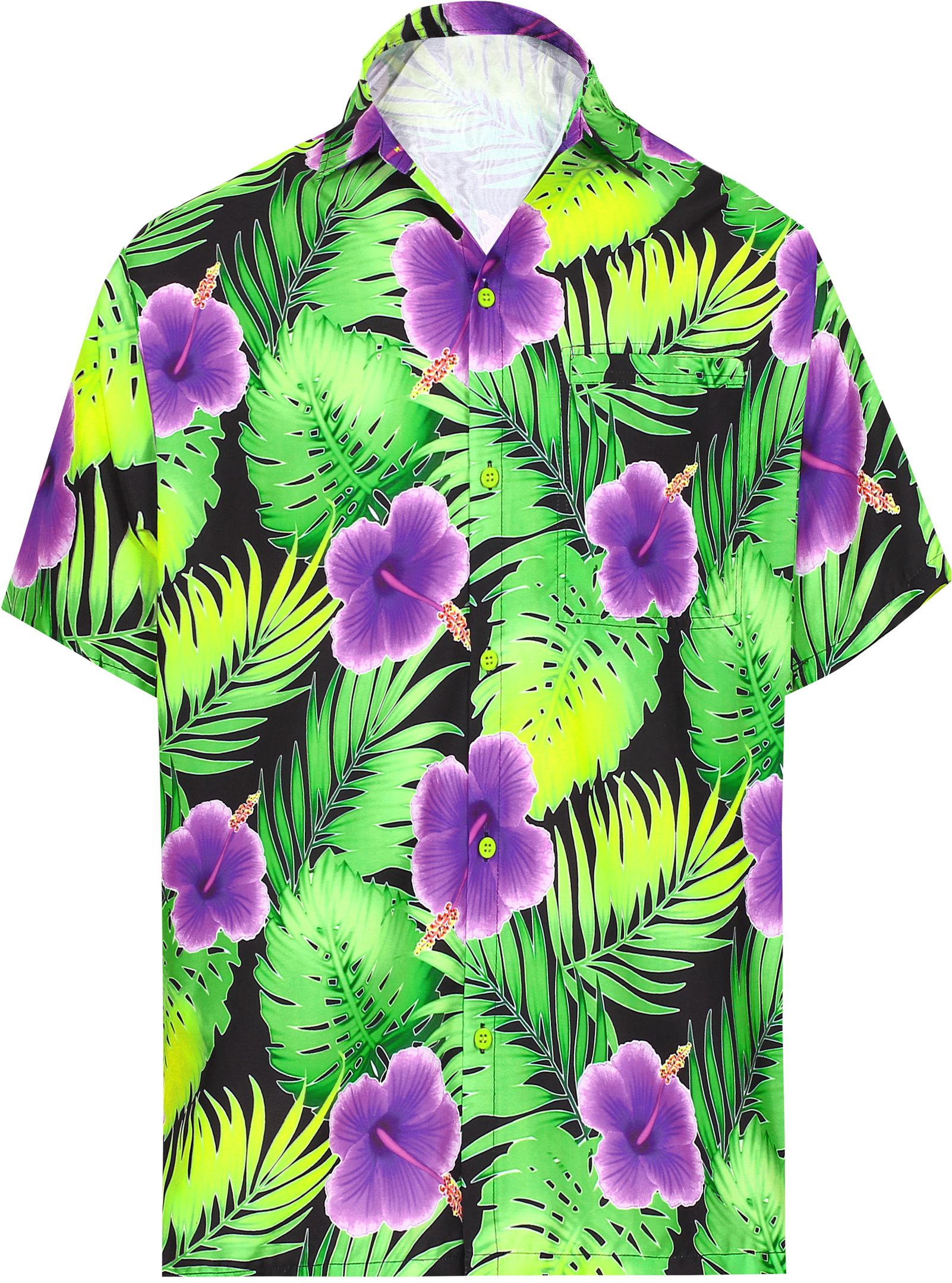 Hibiscus Green Nice Design Hawaiian Shirt
