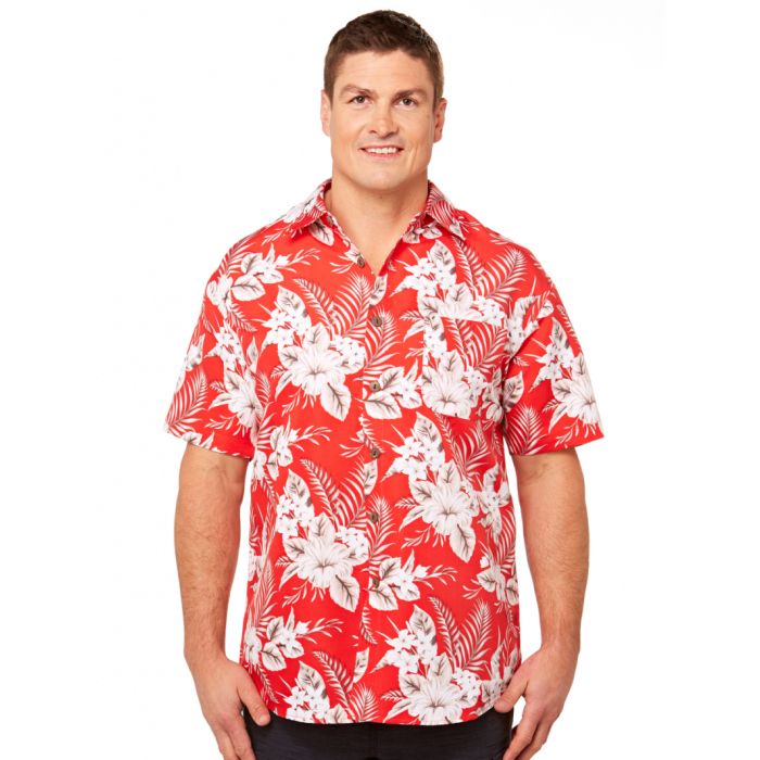 Hibiscus Red Unique Design Hawaiian Shirts