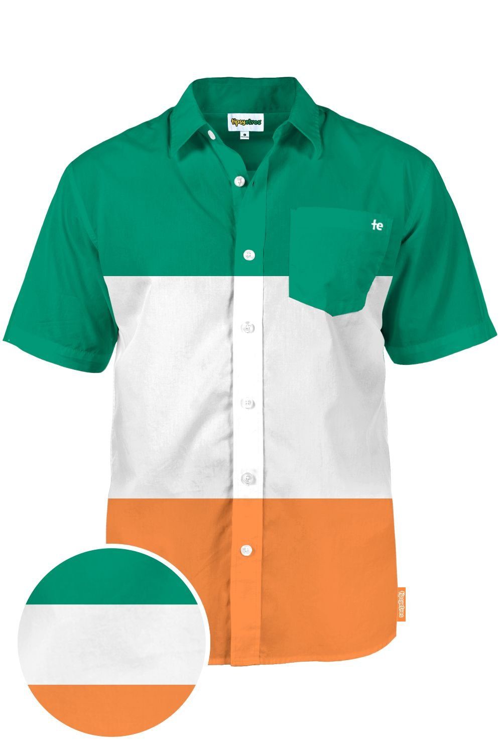 Irish Flag Green Nice Design Hawaiian Shirt