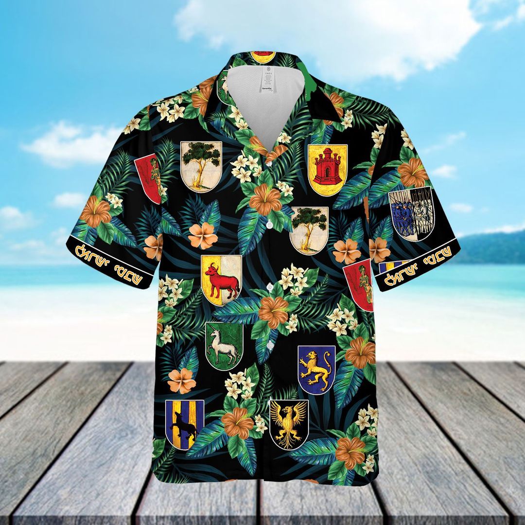 Israel Black Unique Design Hawaiian Shirt