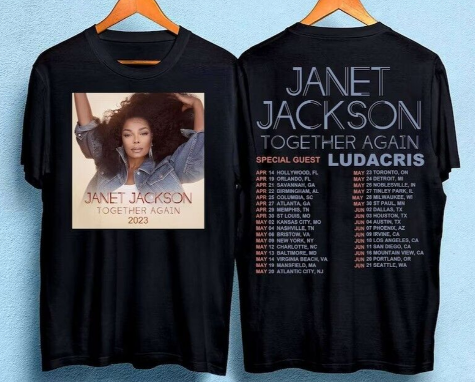 Janet Jackson Together Again Tour 2023 Shirt