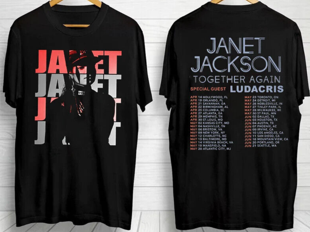 Janet Jackson Together Again Tour 2023 T-Shirt