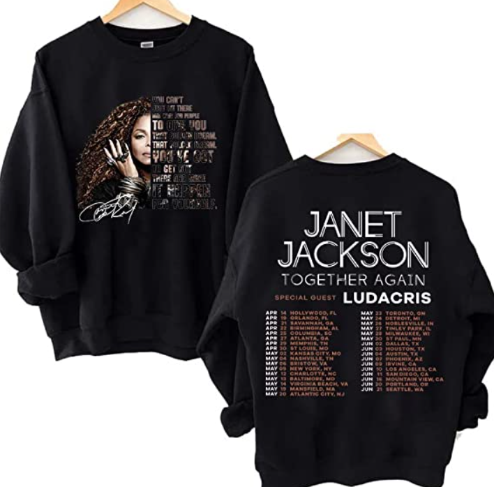 Janet Jackson Together Again Tour 2023 T-Shirts