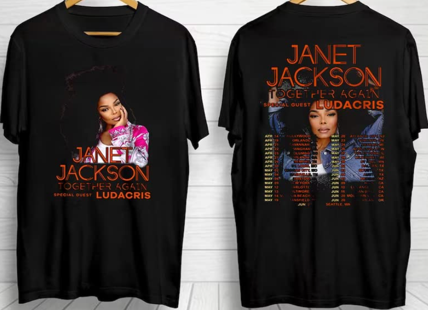 Janet Jackson Together Again Tour 2023 Tees