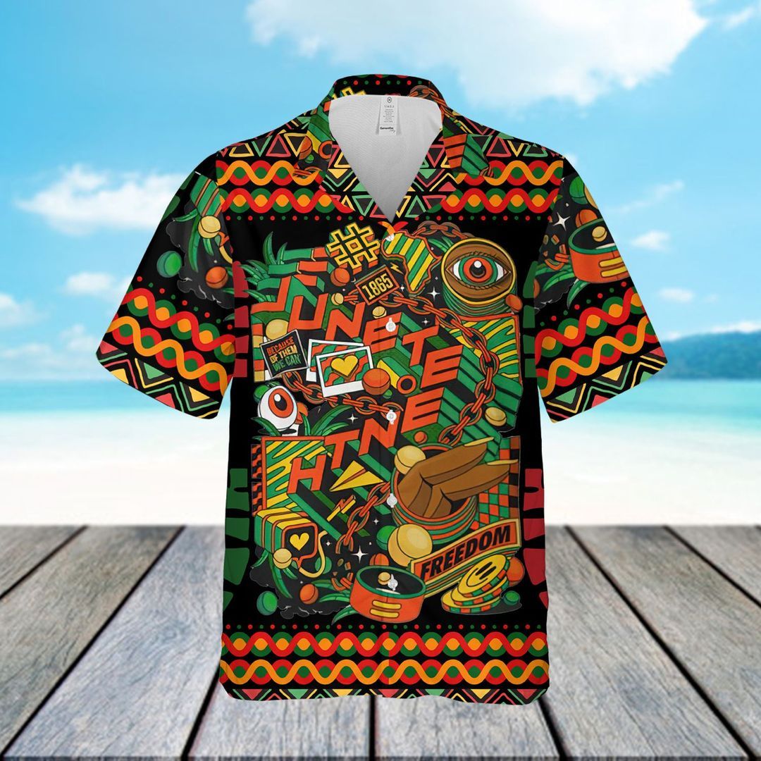 Juneteenth Colorful Awesome Design Hawaiian Shirt