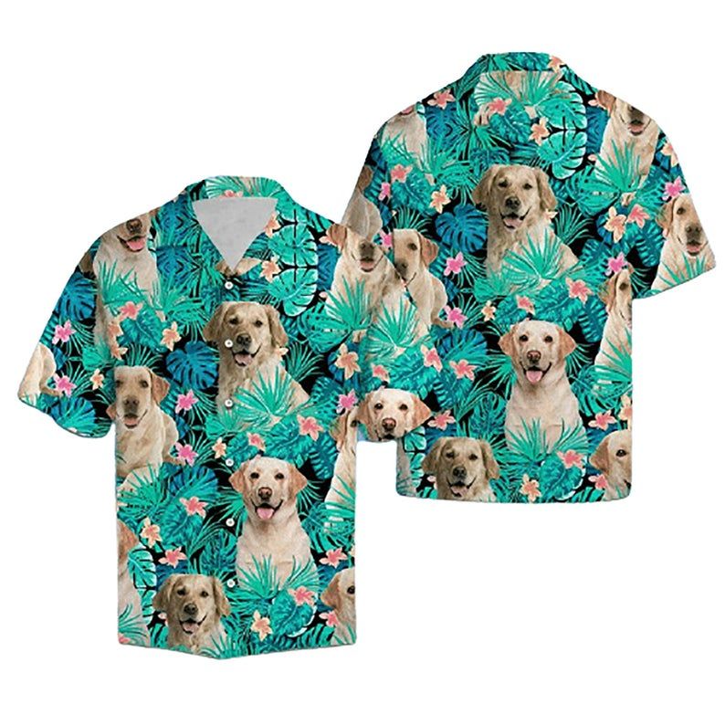 Labrador Retriever Green Brown Amazing Design Hawaiian Shirt