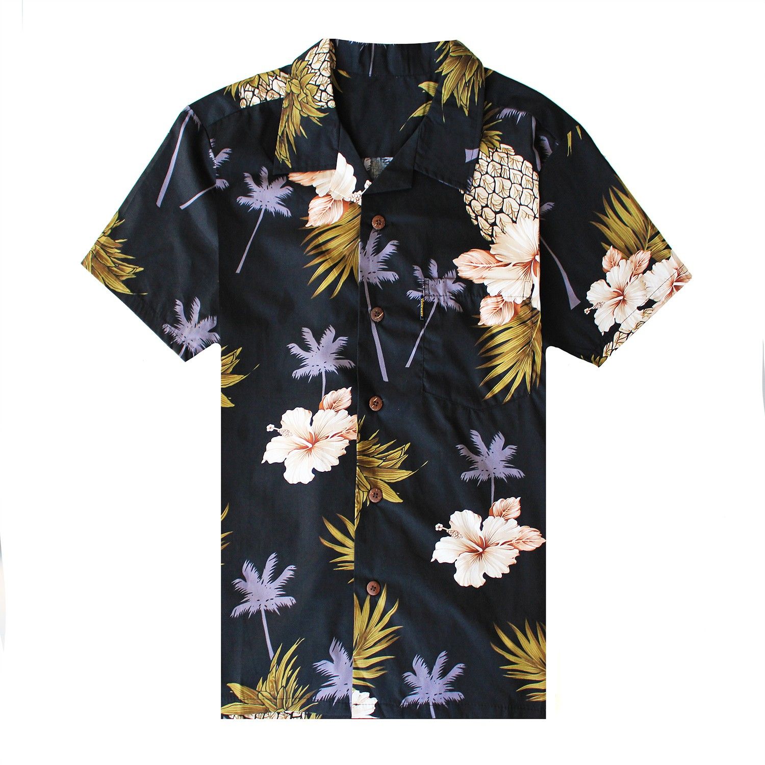 Leaf Black Unique Design Hawaiian Shirt