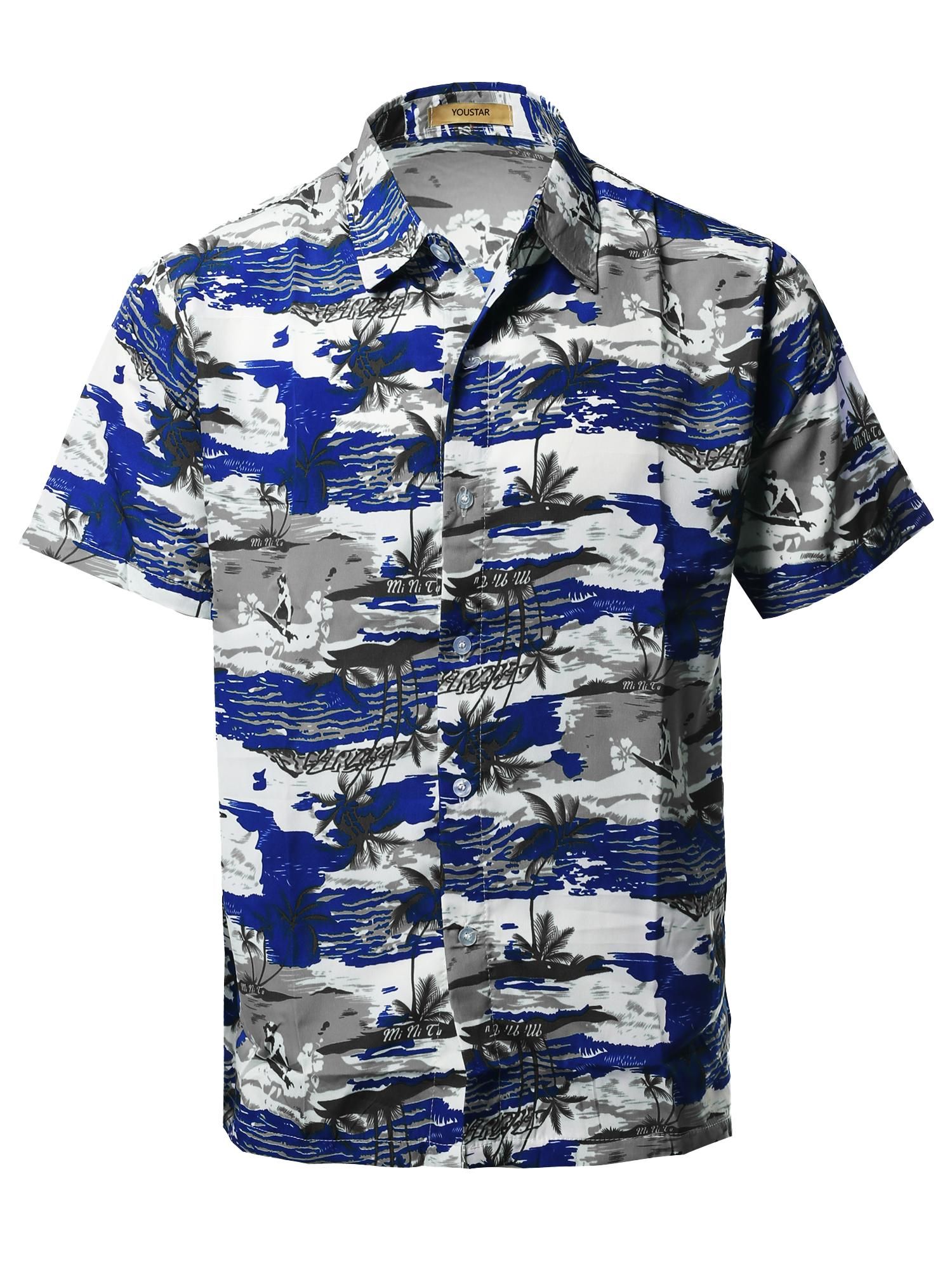 Leaf Blue Nice Design Hawaiian Shirt