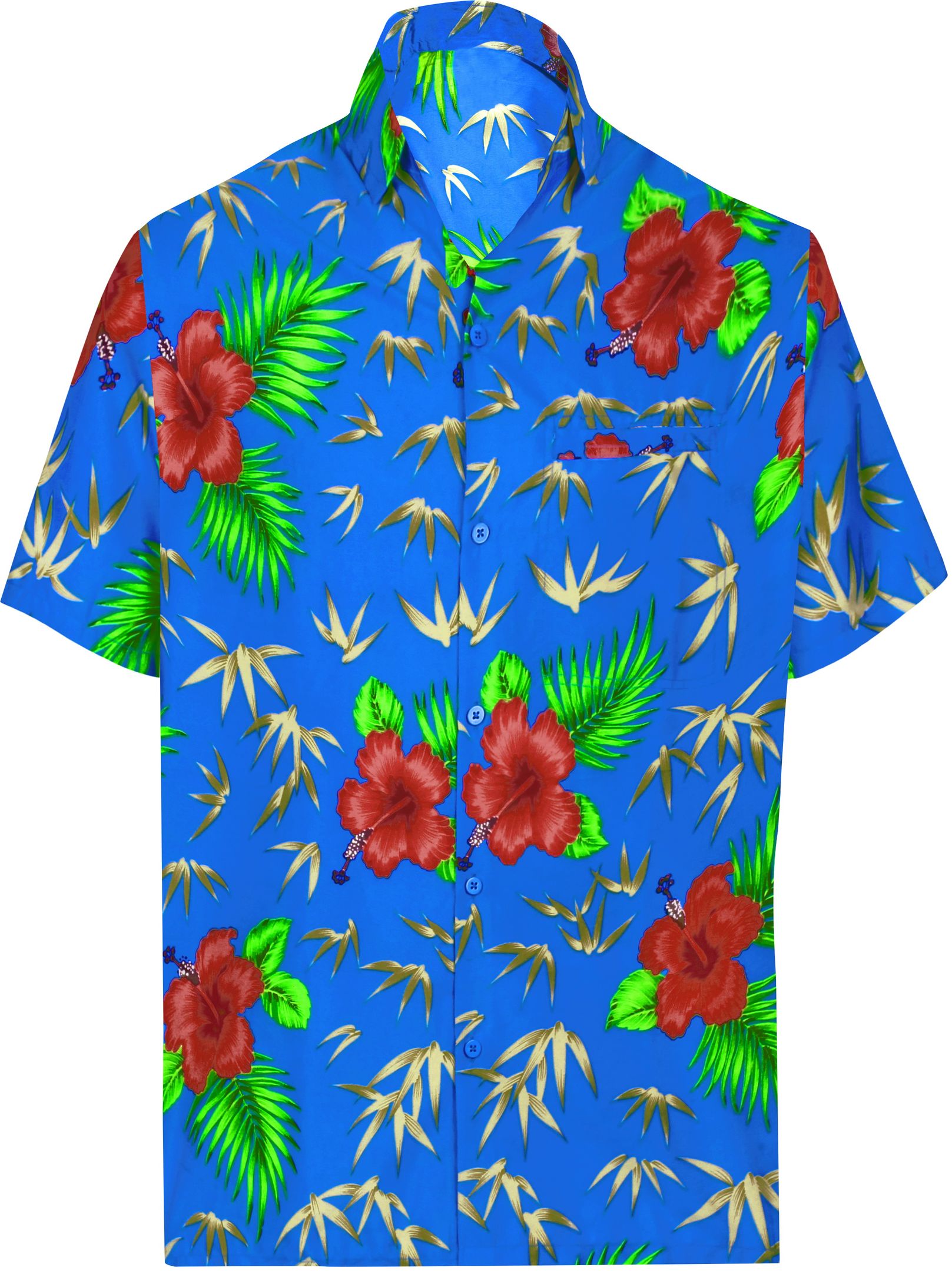 Leaf Blue Unique Design Hawaiian Shirt