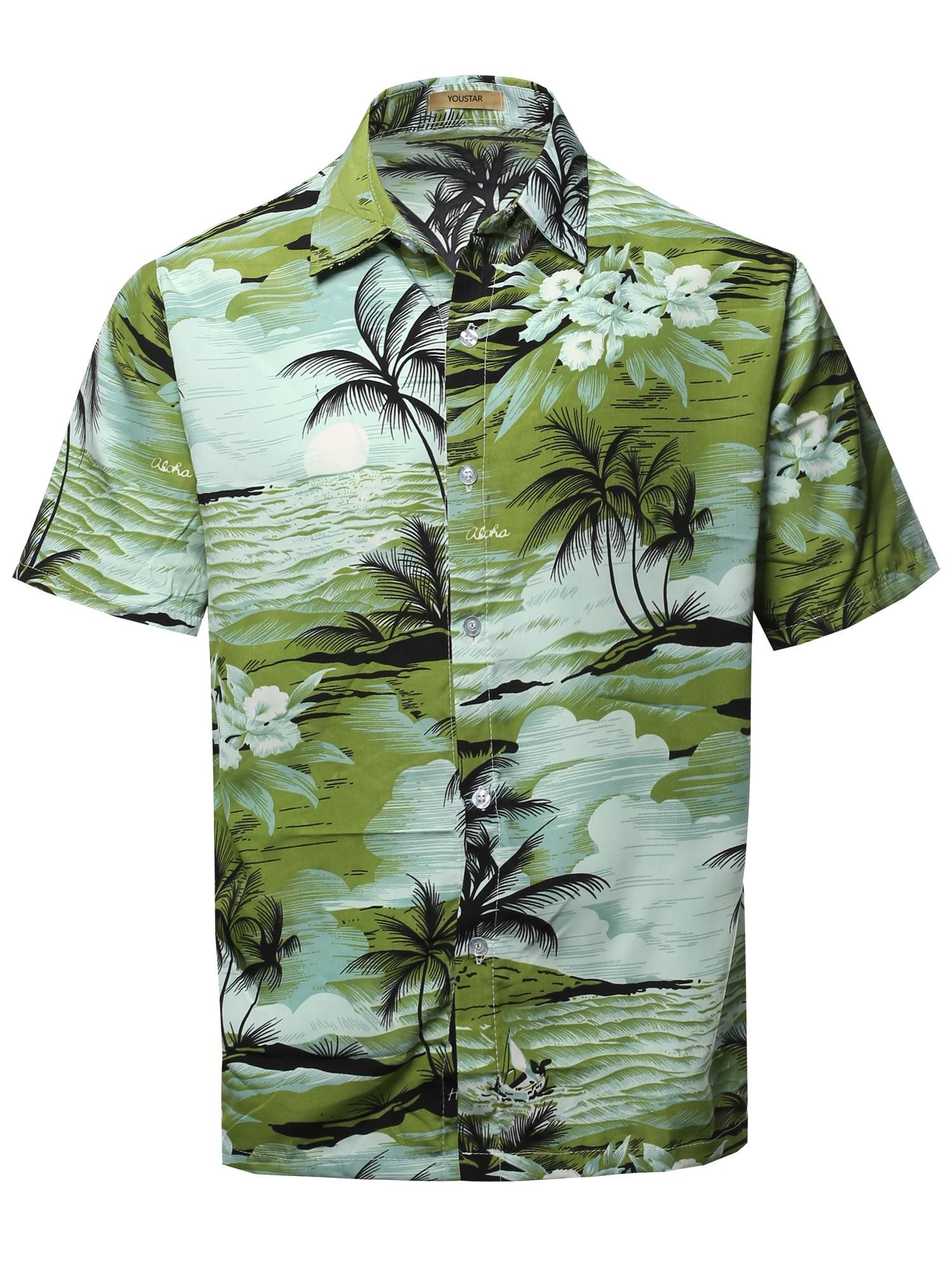 Leaf Green Awesome Design Hawaiian Shirt