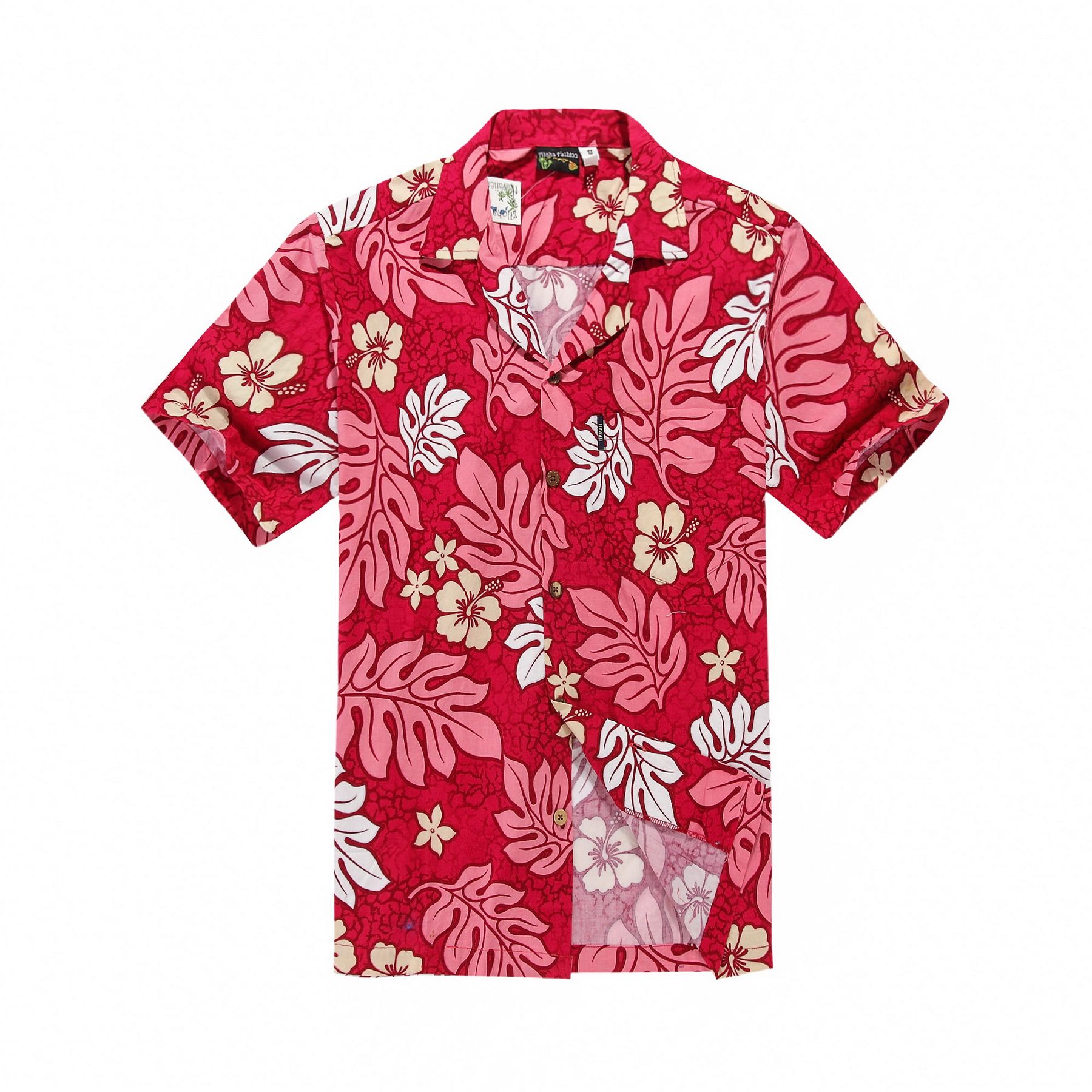 Leaf Red Nice Design Hawaiian Shirt