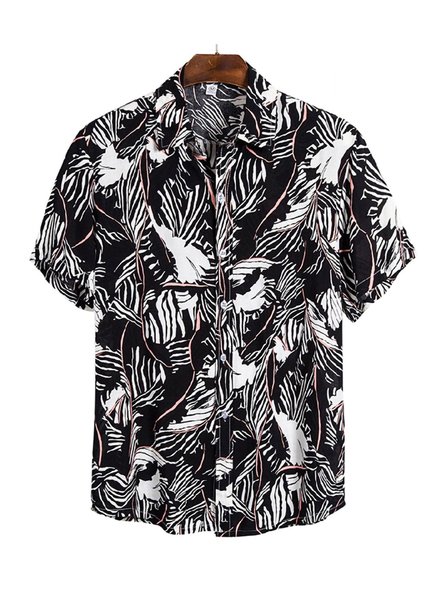 Leaves Black Nice Design Hawaiian Shirt