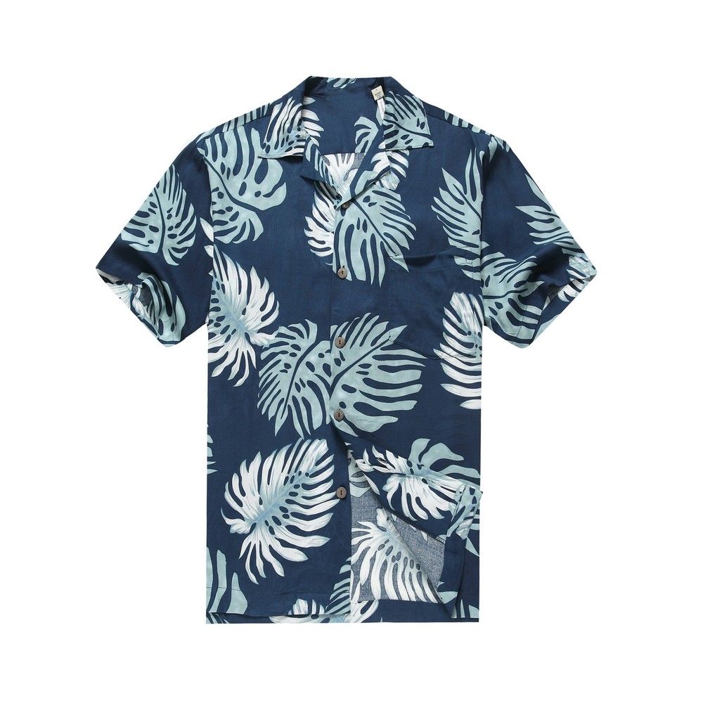 Leaves Blue Awesome Design Hawaiian Shirt