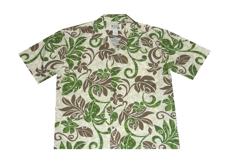 Leaves Green Brown Best Design Hawaiian Shirt