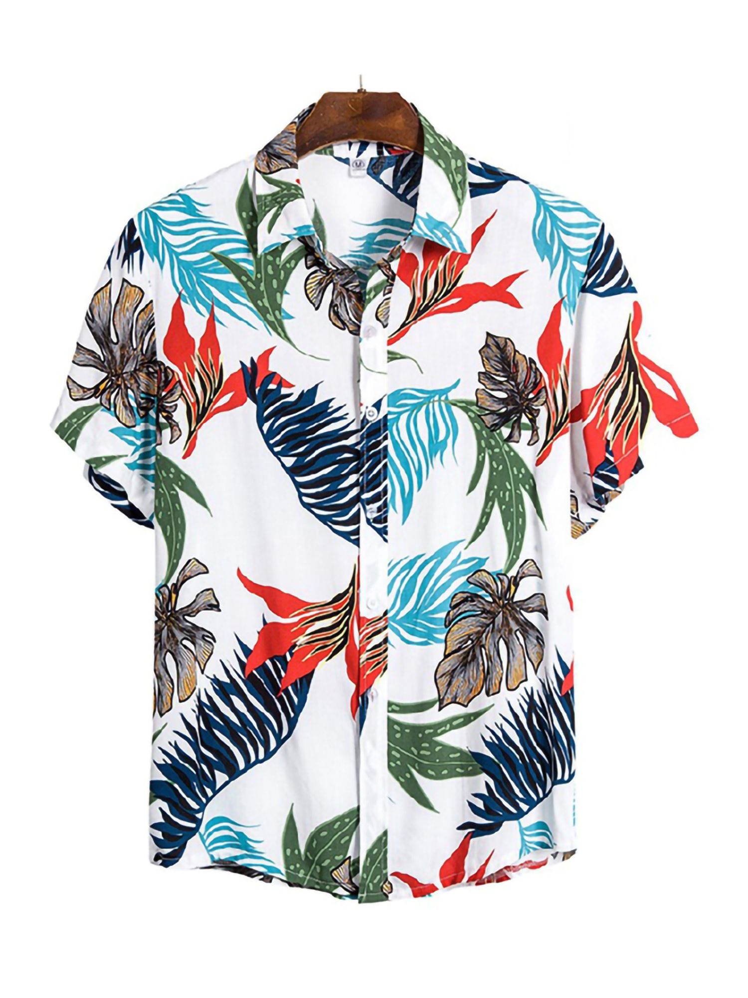 Leaves White Amazing Design Hawaiian Shirt