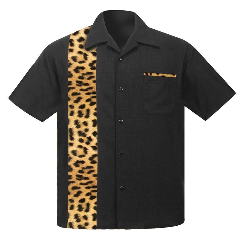 Leopard Black Nice Design Hawaiian Shirt