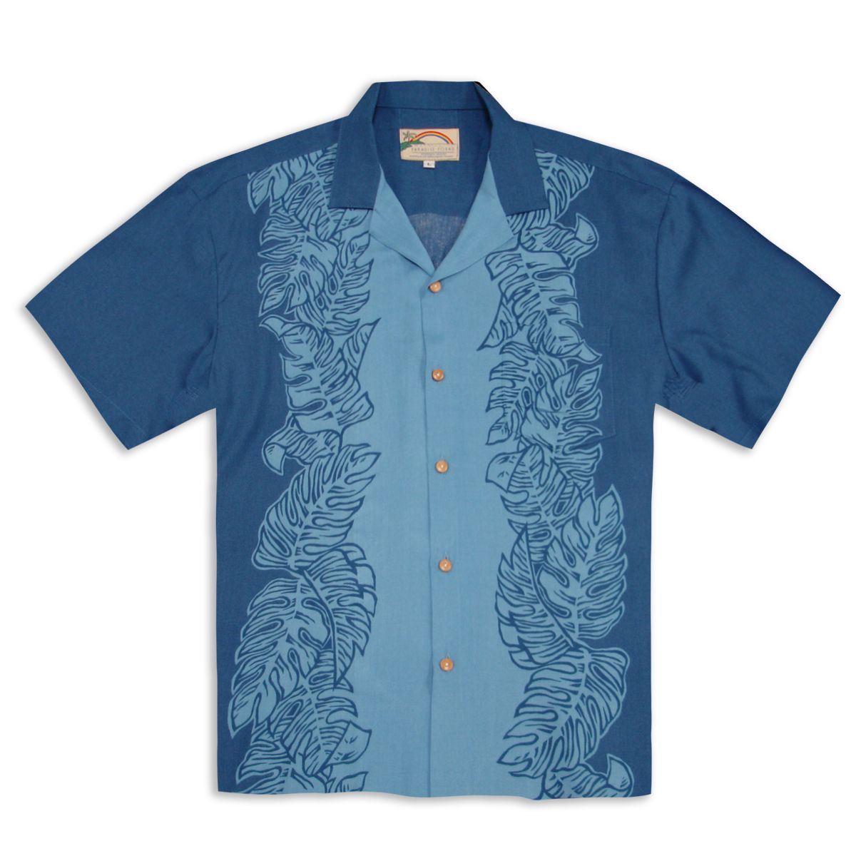 Monstera Panel Blue Amazing Design Hawaiian Shirt