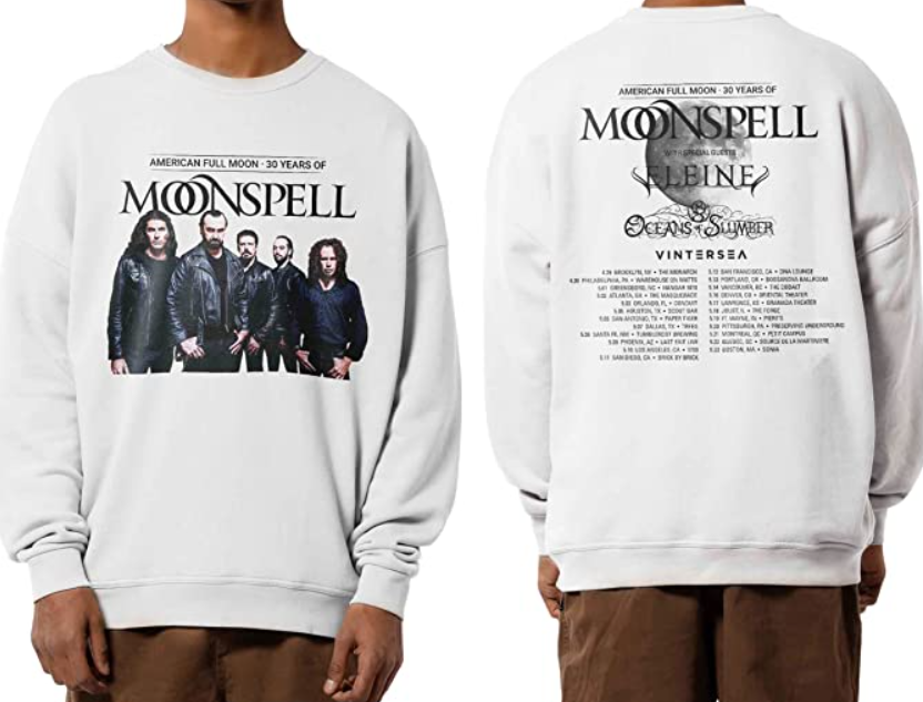 Moonspell World Tour 2023 Tshirt 1 Moonspell World Tour 2023 Tshirt