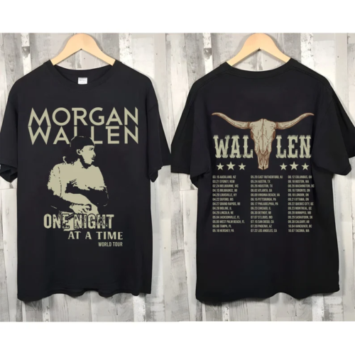 Morgan Wallen World Tour 2023 One Night At A Time 2 Side Shirt