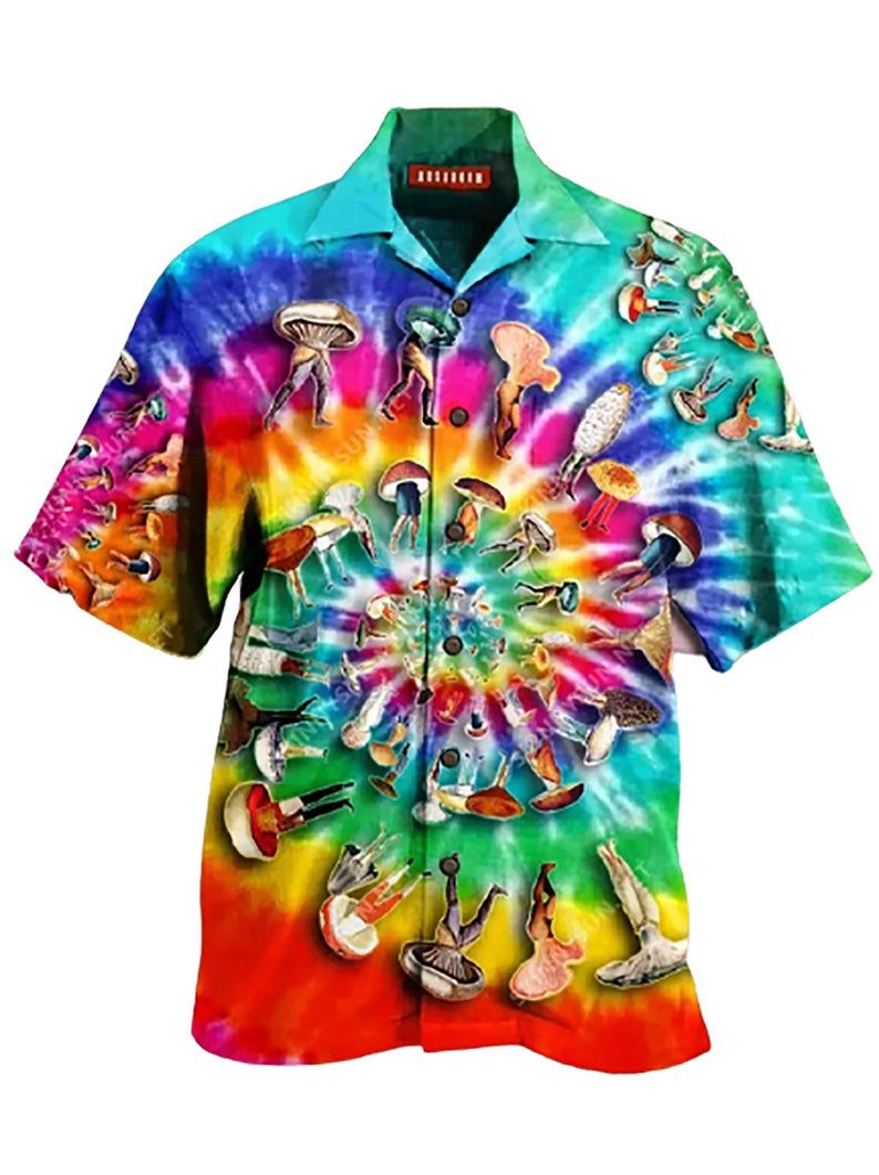 Mushroom Multicolor Nice Design Hawaiian Shirt