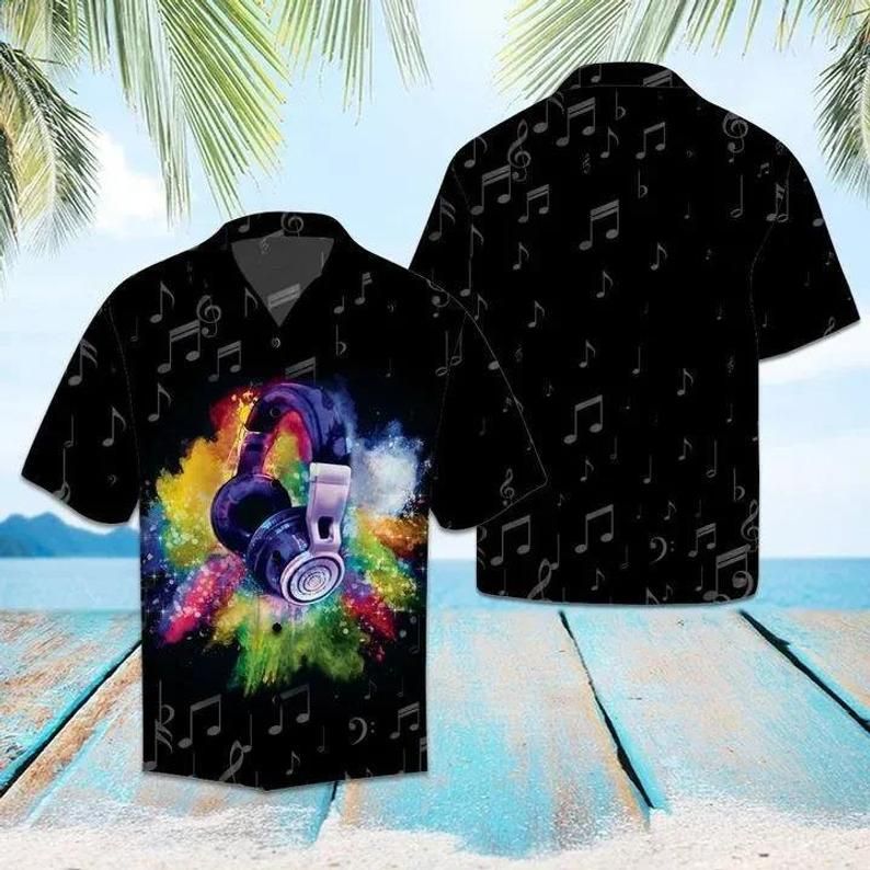 Music Black Unique Design Hawaiian Shirt