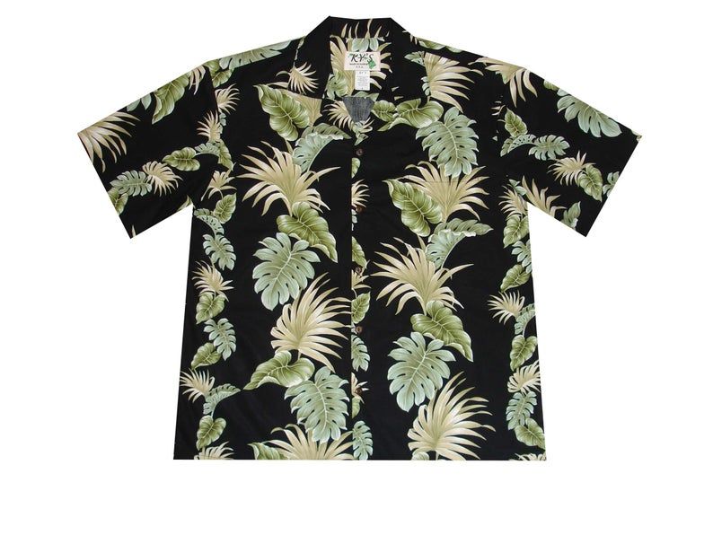 Nature Green Black Nice Design Hawaiian Shirt
