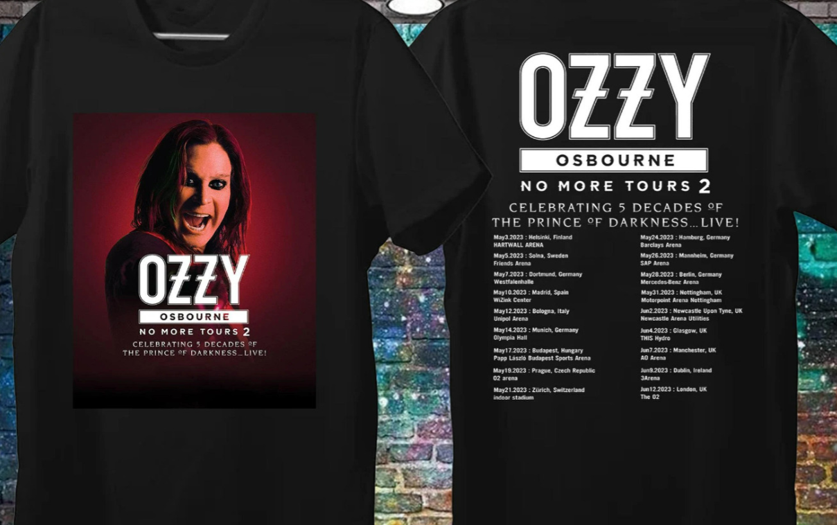 New Hot Ozzy Osbourne Tour 2023 shirt