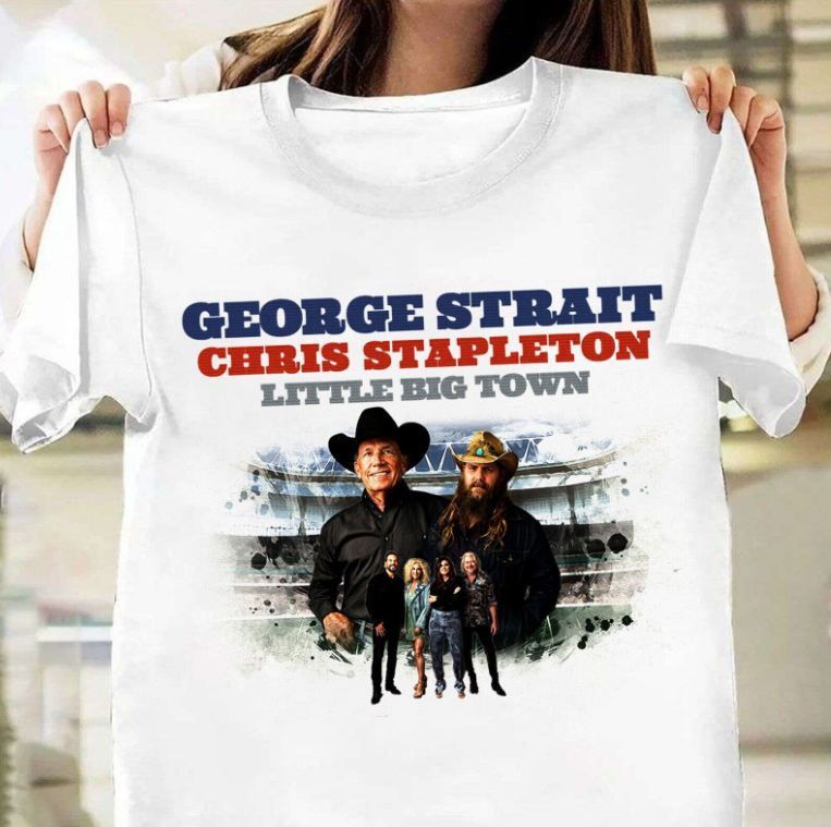New Popular Chris Stapleton Tour 2023 George Strait Cotton Shirt