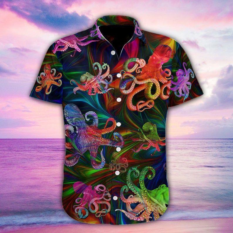 Octopus Multicolor Unique Design Hawaiian Shirt