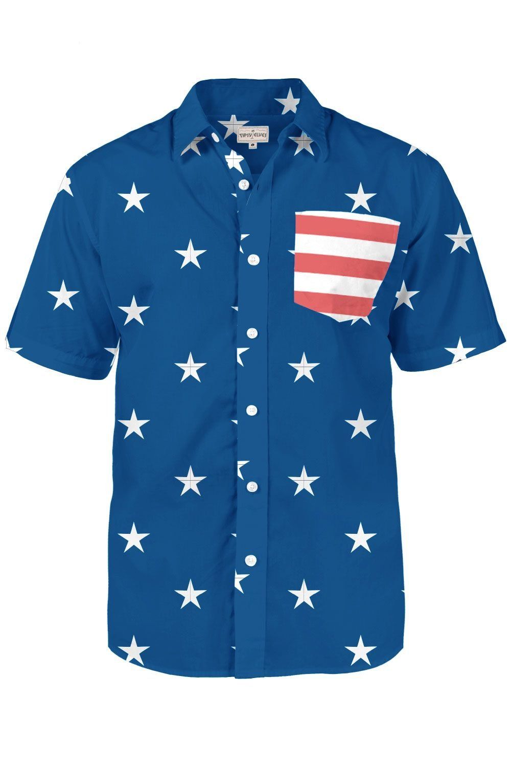 Old Glory Blue Unique Design Hawaiian Shirt