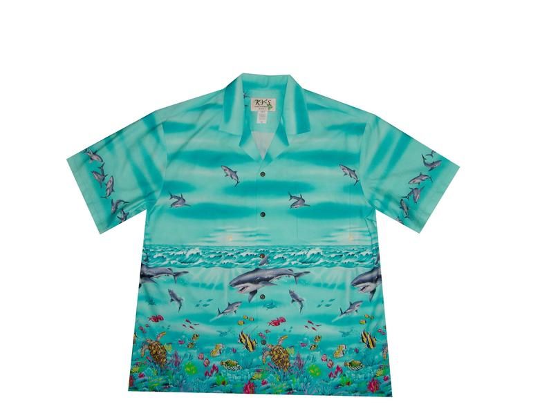 On Sea Life Turquoise Nice Design Hawaiian Shirt
