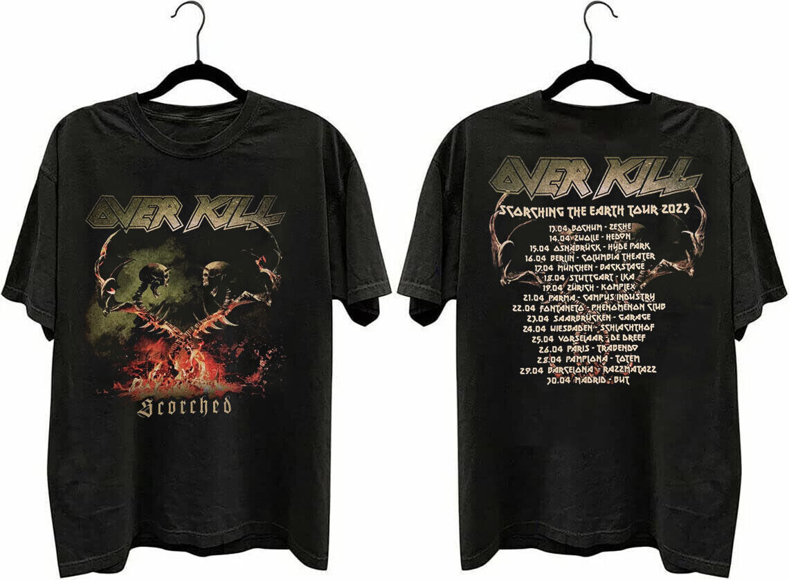 Overkill - Scorched Europe Tour 2023 Reprint T Shirt