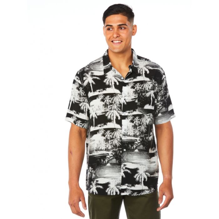 Palm Black Unique Design Hawaiian Shirt