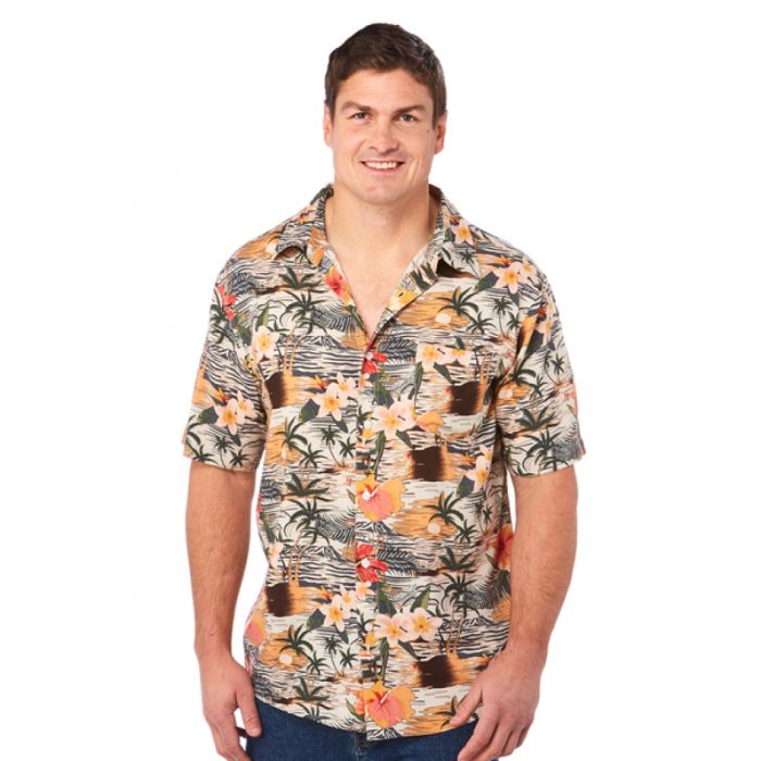 Palm Colorful High Quality Hawaiian Shirt