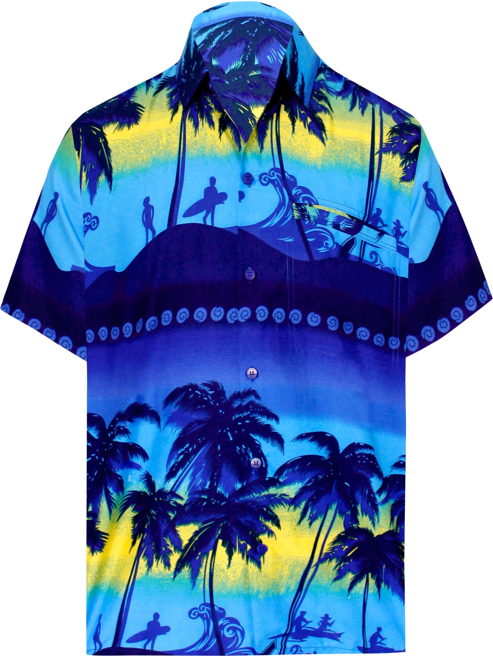 Palm Tree Blue Nice Design Hawaiian Shirt