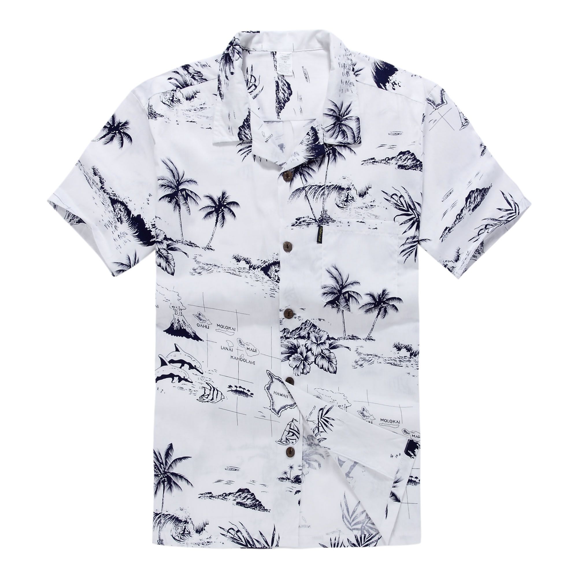 Palm Tree White Unique Design Hawaiian Shirt