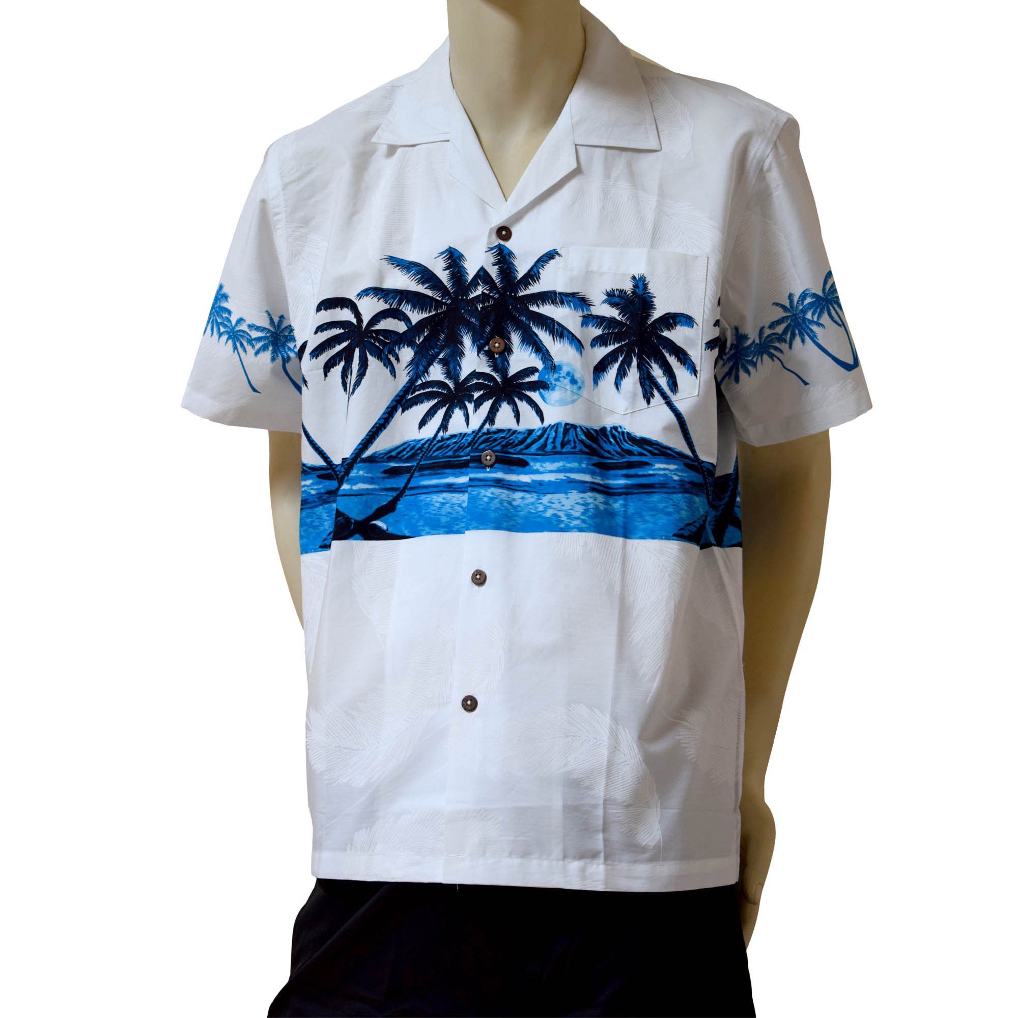 Palm Tree White Unique Design Hawaiian Shirts